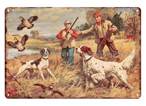 Hunting Quail - metal retro rustic signs wholesale hunting