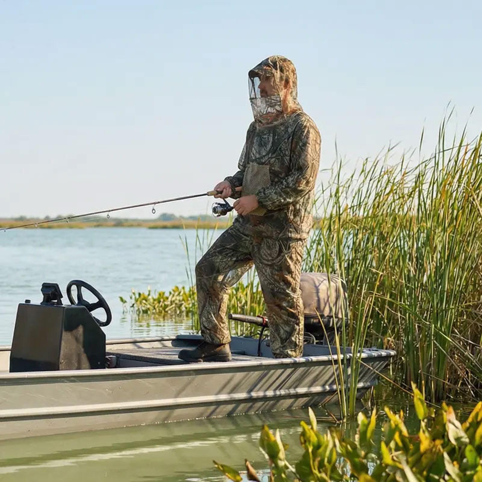 Outdoor Hunting Outfit - Men Hunting Suit Fly Proof Mesh