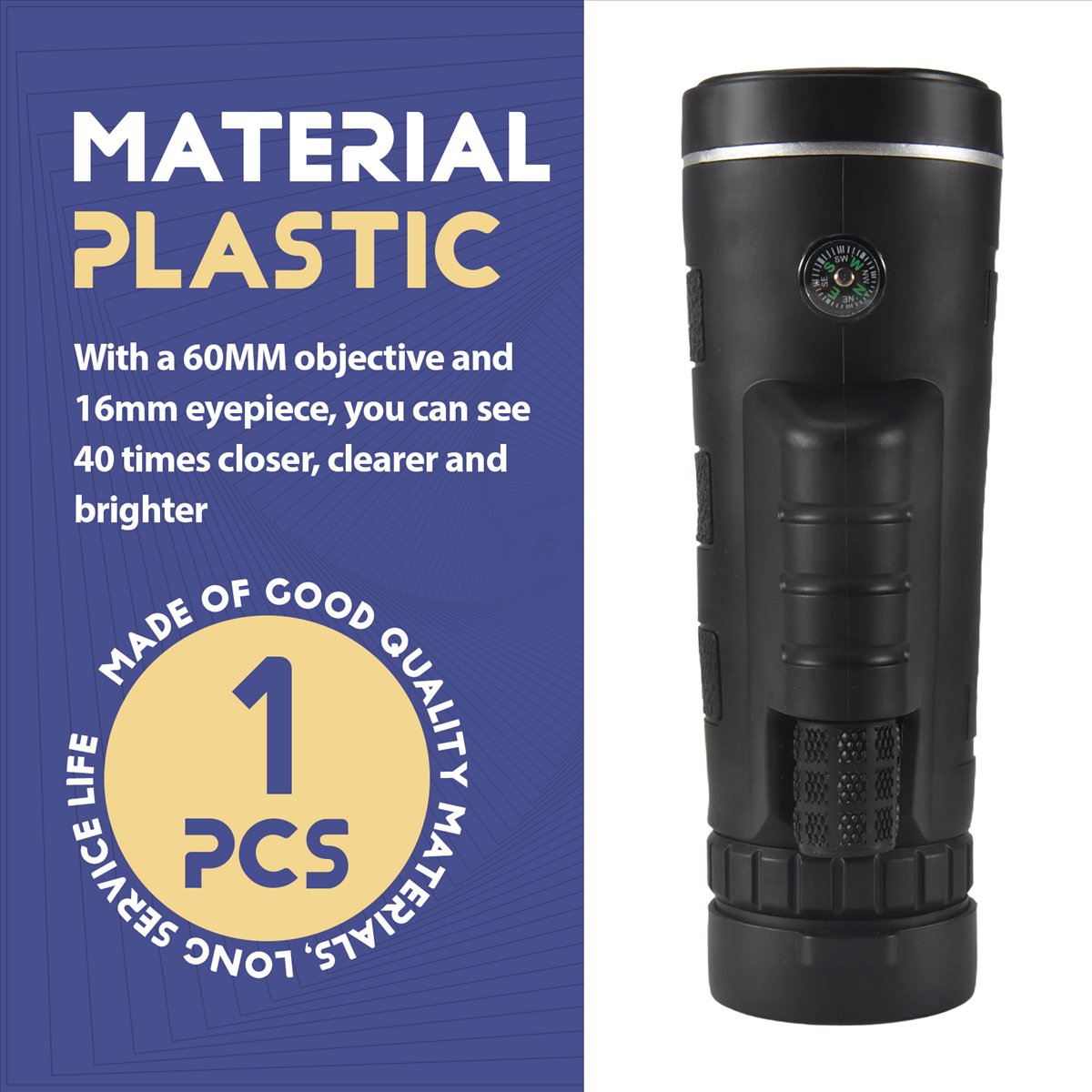 Monocular Night Vision - ABST Super High Power 40X60 Monocular