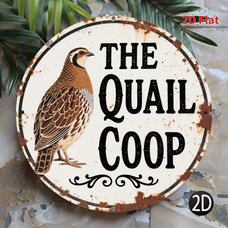 Hunting Quail - 2D Flat Vintage The Quail Coop