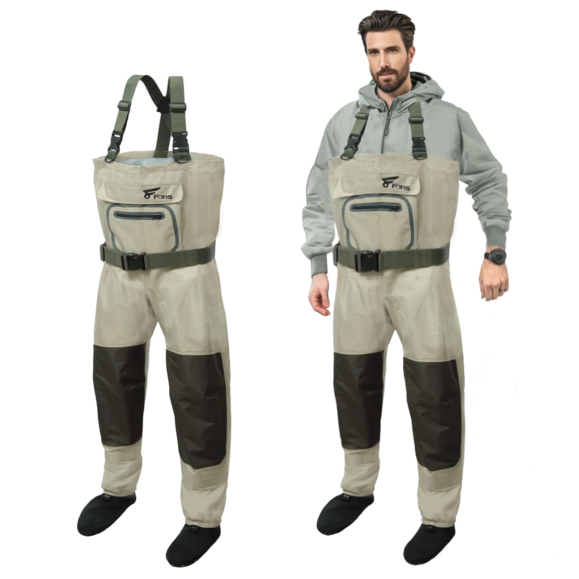 Fishing Waders Breathable - 8 Fans Fishing Chest Waders for
