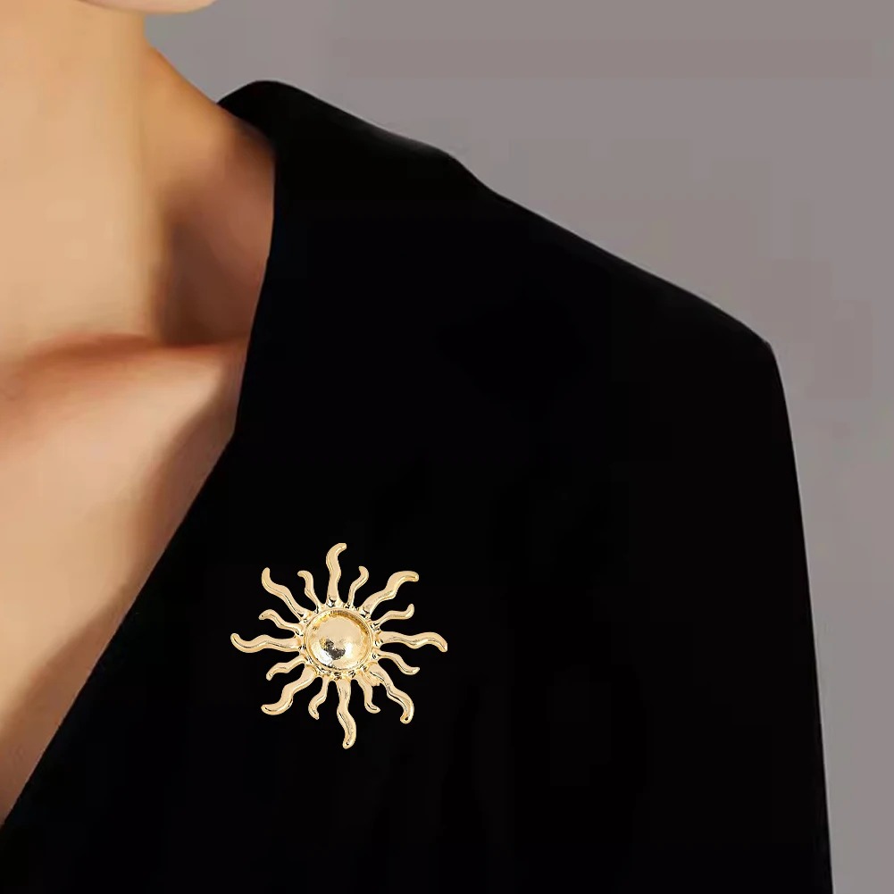 Sunburst Flower Alloy Brooch R - đánh giá và giá Outdoor Hunting Outfit