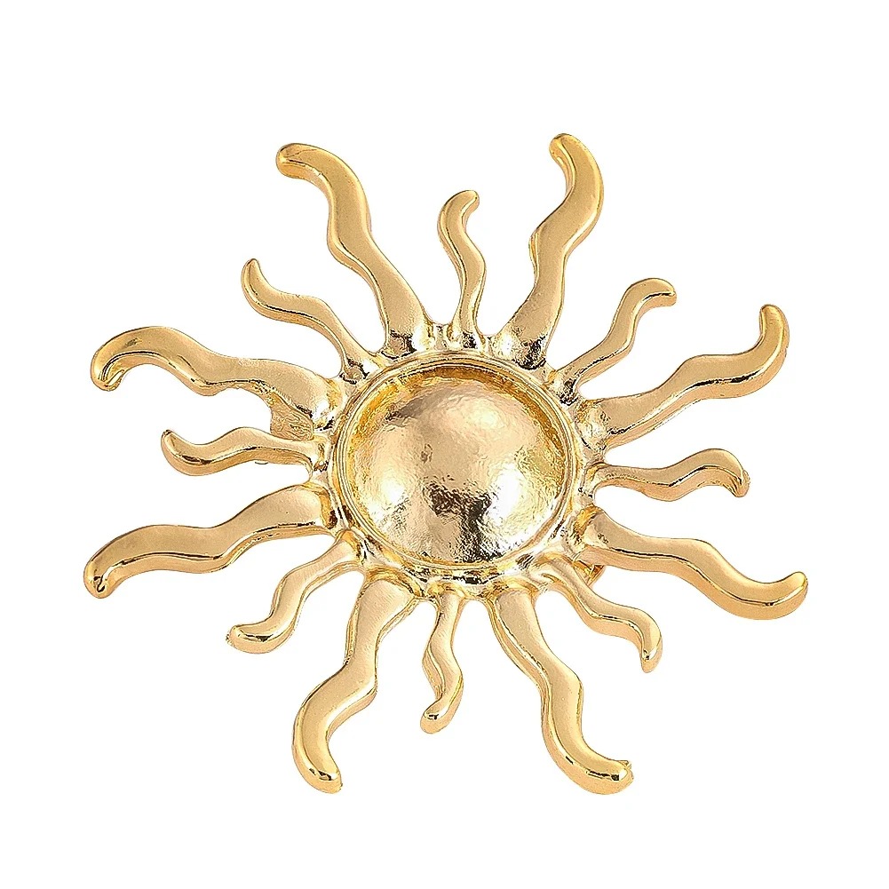 Sunburst Flower Alloy Brooch R - đánh giá và giá Outdoor Hunting Outfit