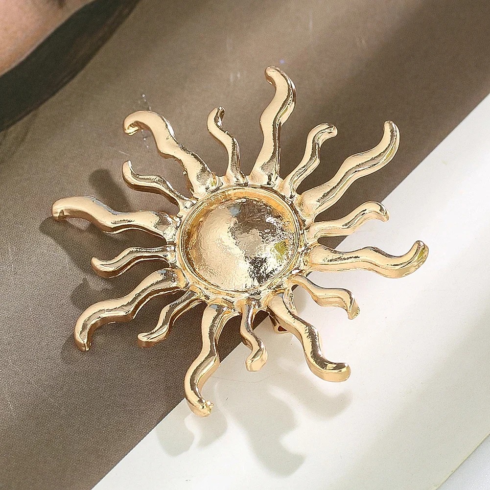 Sunburst Flower Alloy Brooch R - đánh giá và giá Outdoor Hunting Outfit