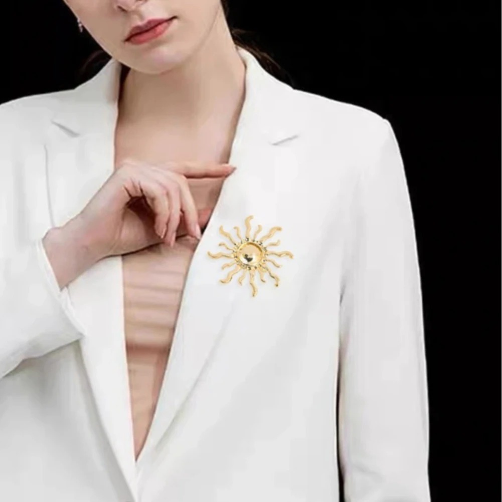 Sunburst Flower Alloy Brooch R - đánh giá và giá Outdoor Hunting Outfit