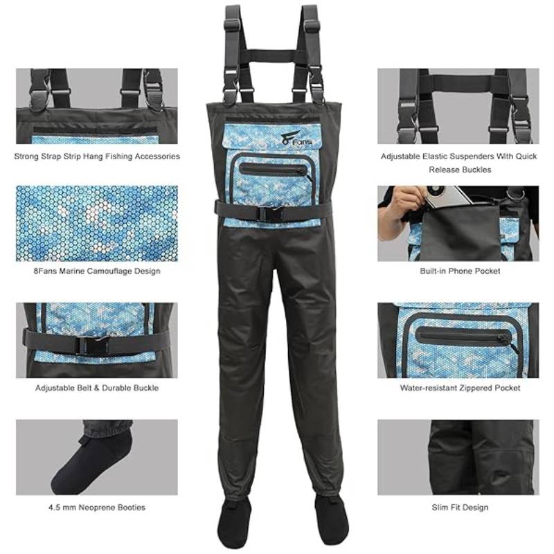 8 Fans Fly Fishing Waders Brea - đánh giá và giá Fishing Waders Breathable