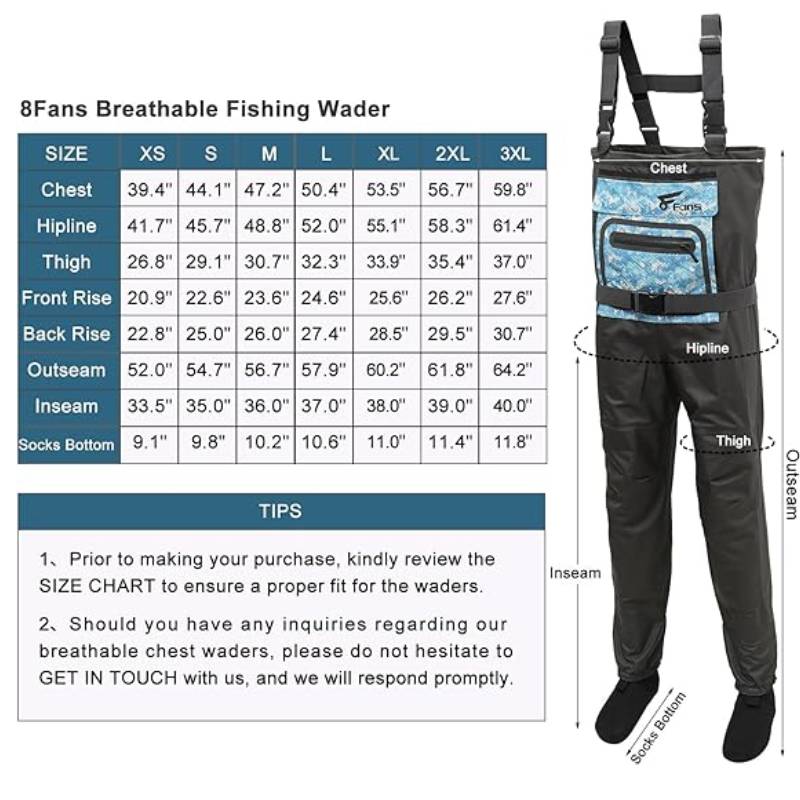8 Fans Fly Fishing Waders Brea - đánh giá và giá Fishing Waders Breathable