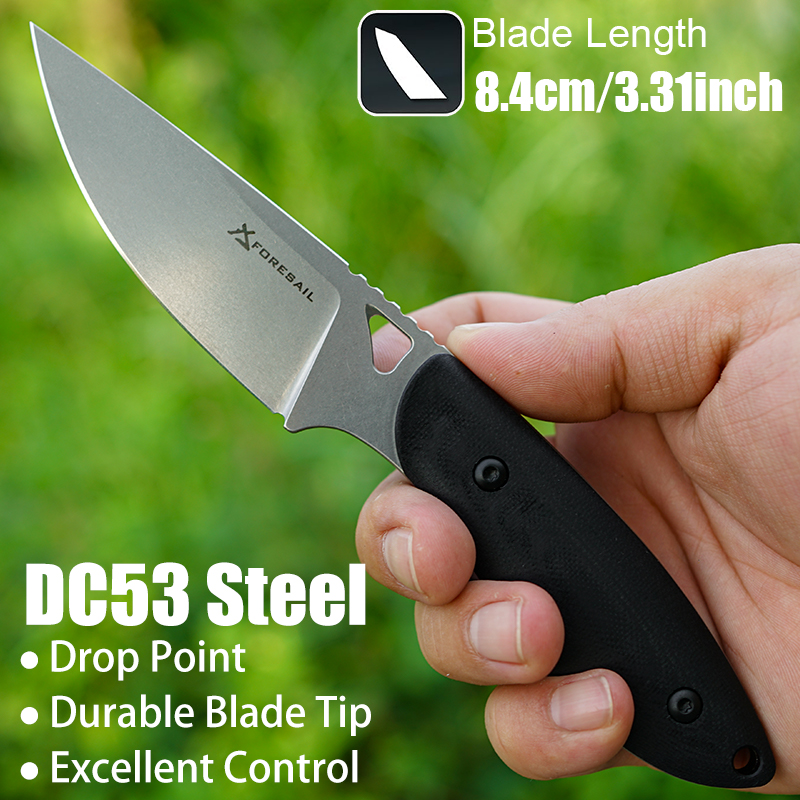 DC53 Steel G10 Handle Fixed Kn - đánh giá và giá Hunting Camp Outdoor Kitchen