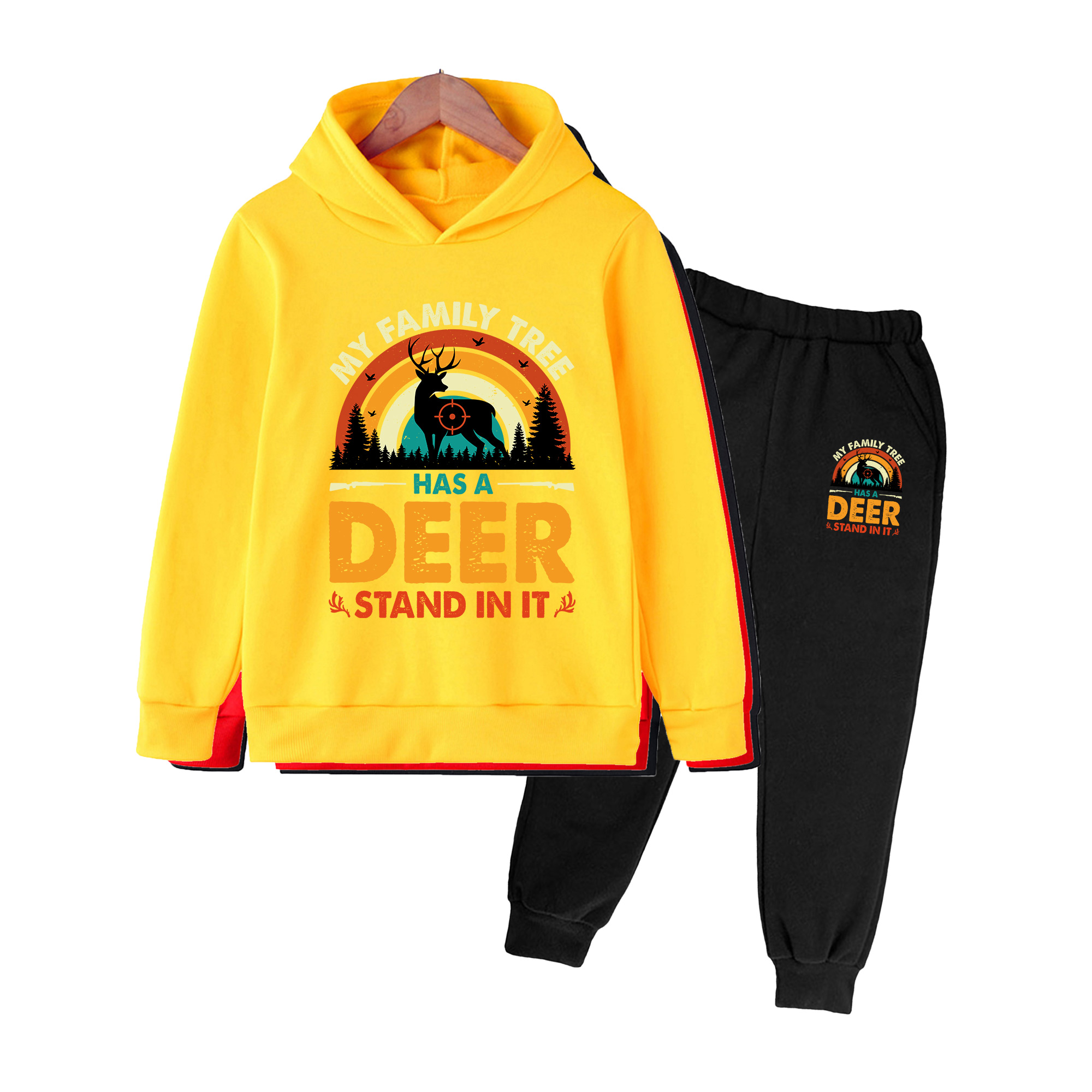 Kids Hoodie & Sweatpants Set,  - đánh giá và giá Outdoor Hunting Outfit