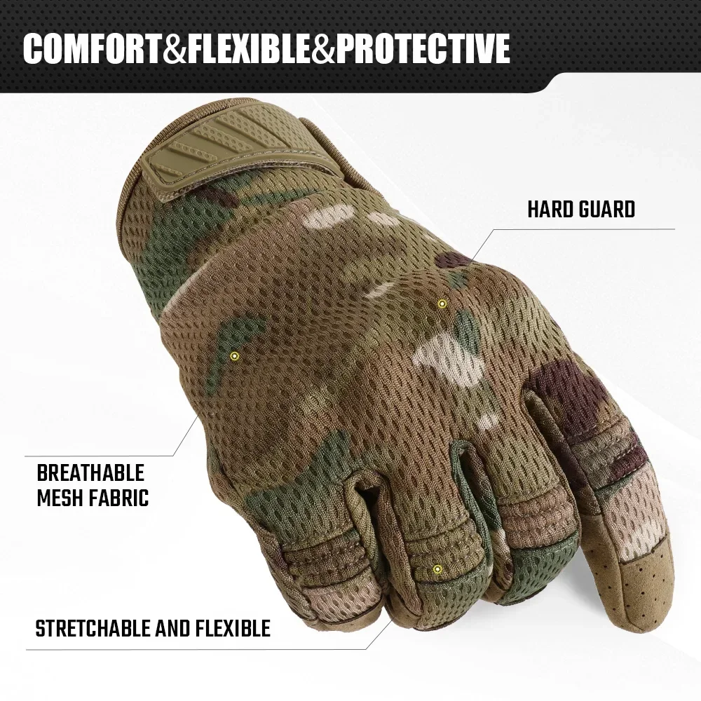 Camo Touch Screen Tactical Glo - đánh giá và giá Outdoor Hunting Gloves
