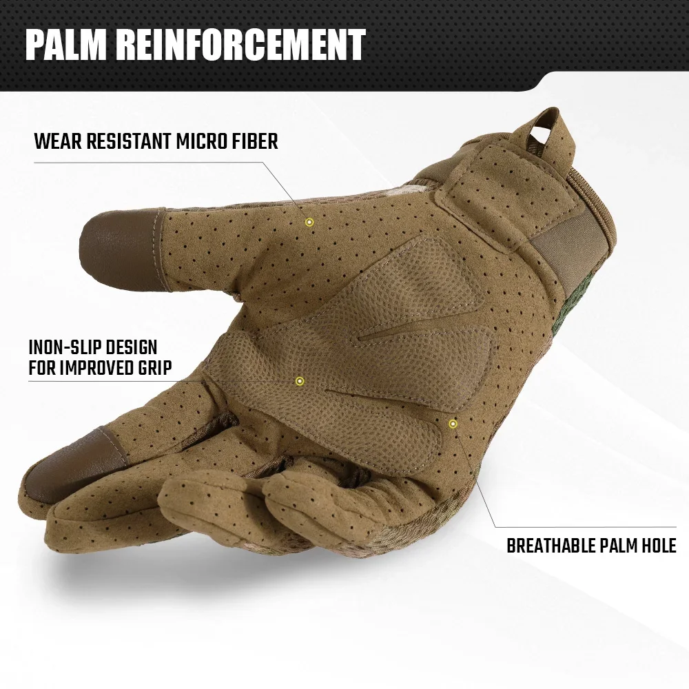 Camo Touch Screen Tactical Glo - đánh giá và giá Outdoor Hunting Gloves
