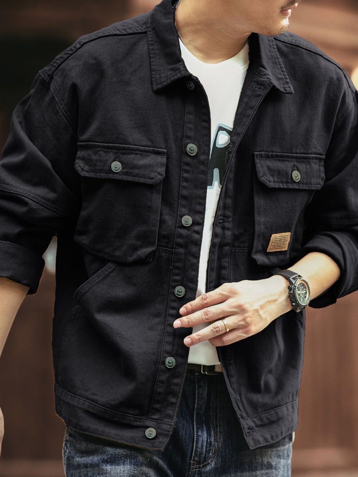 Retro American Denim Jacket Me - đánh giá và giá Outdoor Hunting Outfit