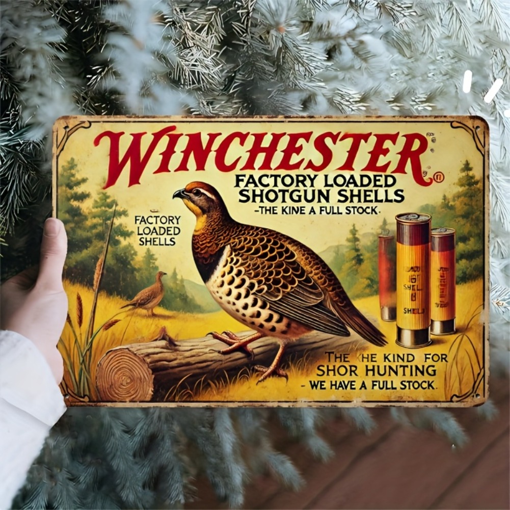 Tin Sign - Vintage Durable Met - đánh giá và giá Hunting Quail