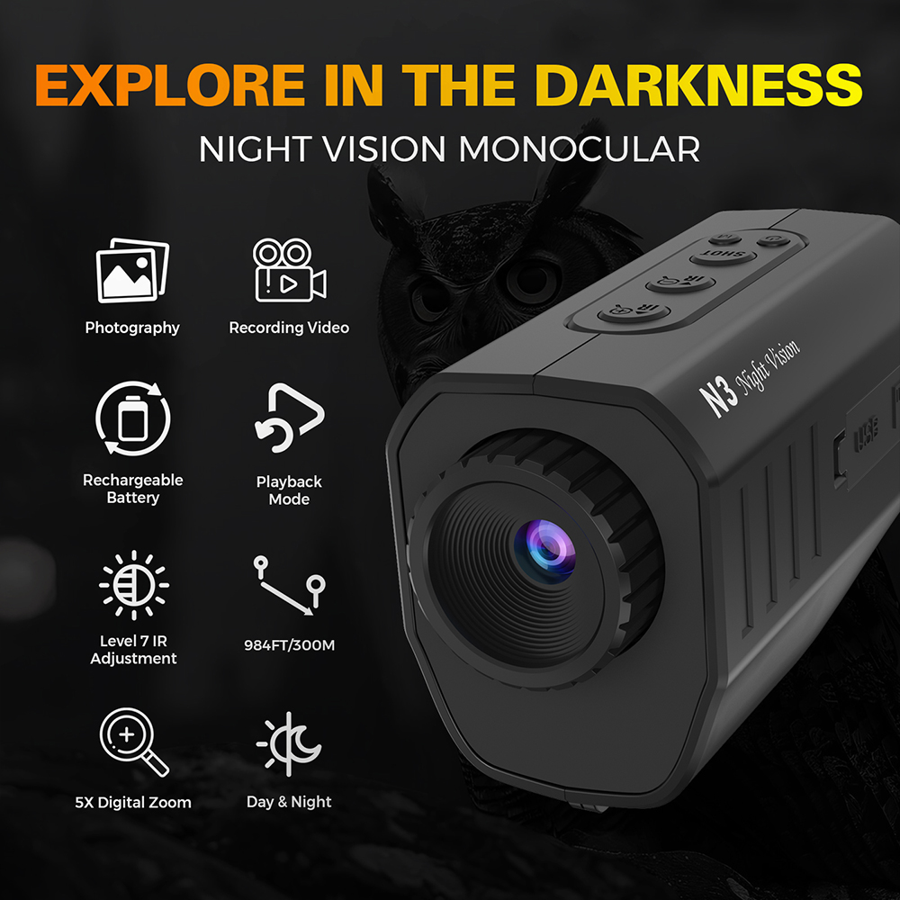 Night Vision Monocular 1080P 3 - đánh giá và giá Monocular Night Vision