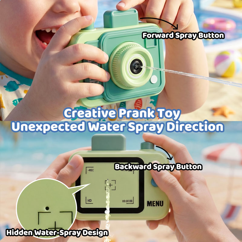 Double-sided Water Gun Camera  - đánh giá và giá Outdoor Hunting Toys