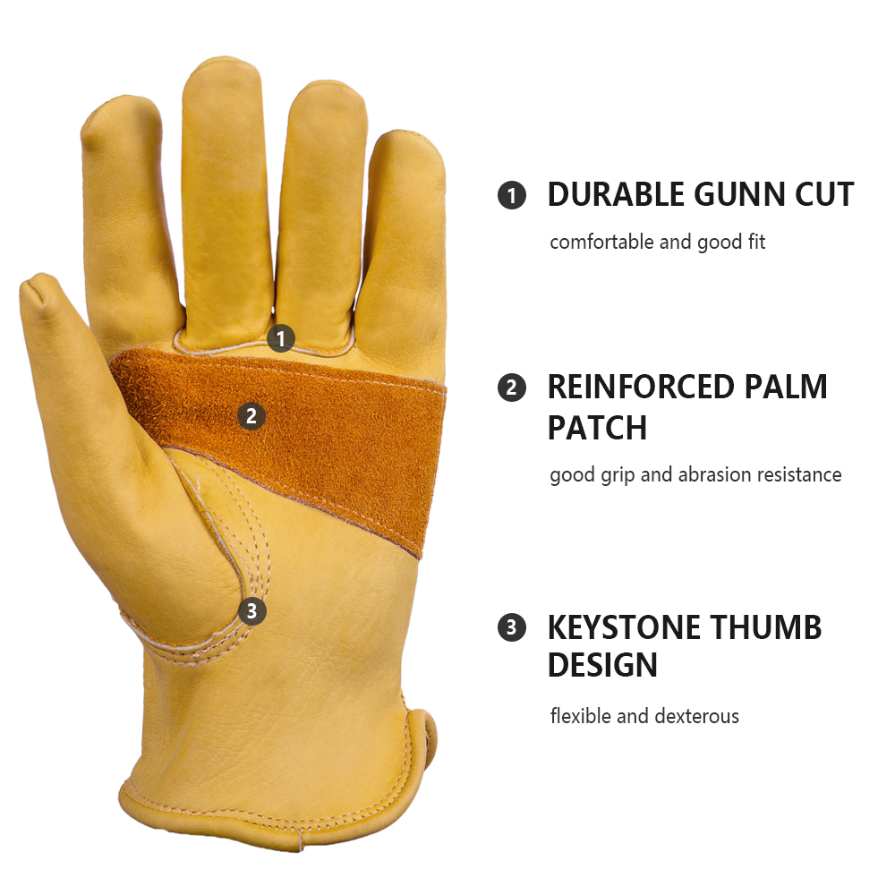 Cowhide Leather Gloves Breatha - đánh giá và giá Outdoor Hunting Gloves