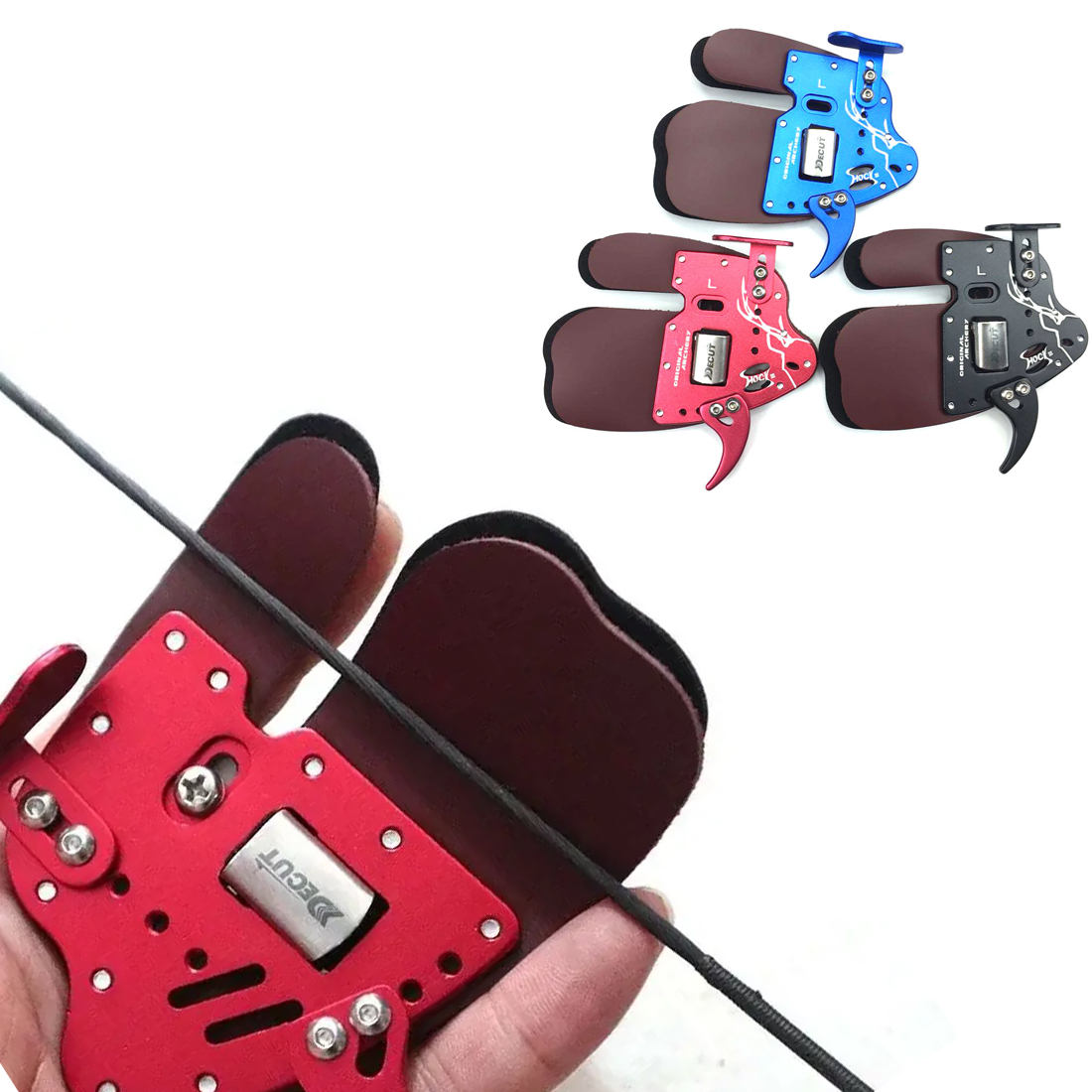 DECUT Archery Finger Tab Guard - đánh giá và giá Outdoor Hunting Gloves
